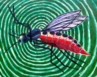 Mosquito Print by Alaskan Artist Scott Clendaniel