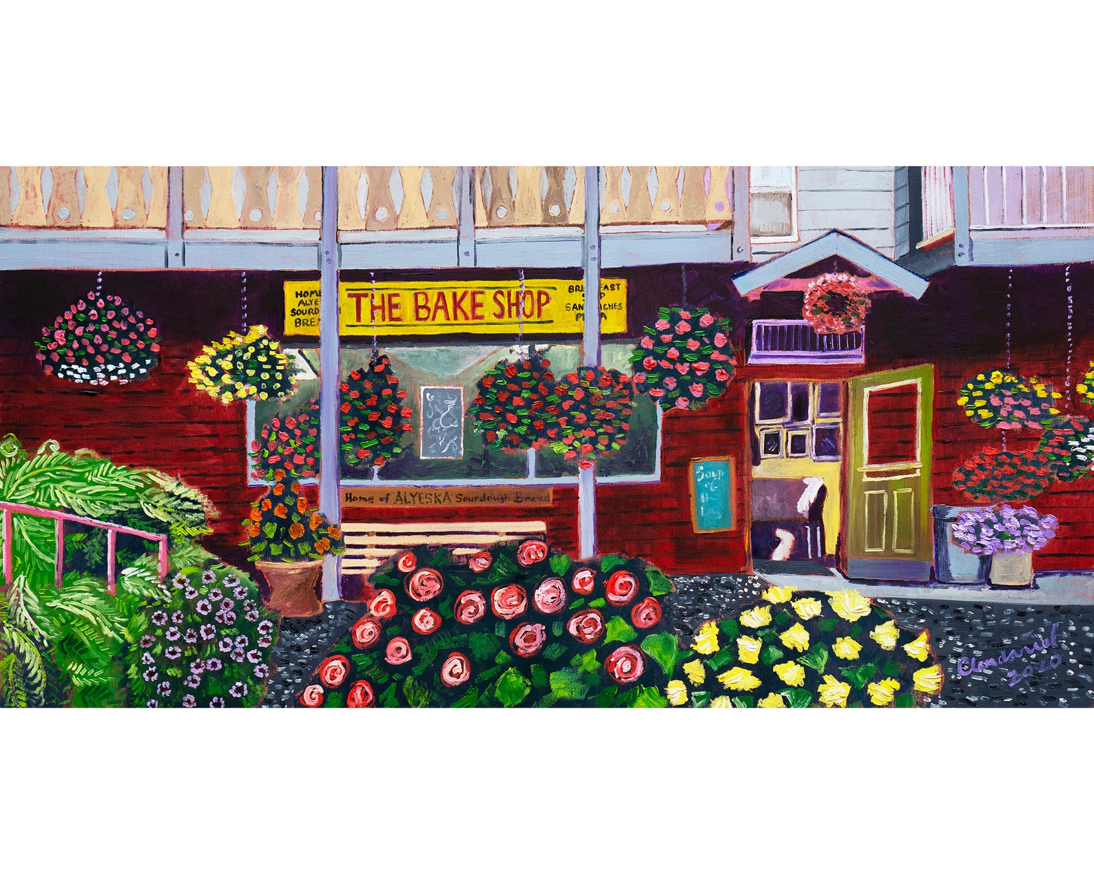 The Bake Shop in Girdwood Alaska Art Print Alaskan Artist Etsy