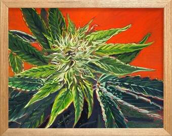 大麻アート、ウィードアート、420 アート、大麻の絵画