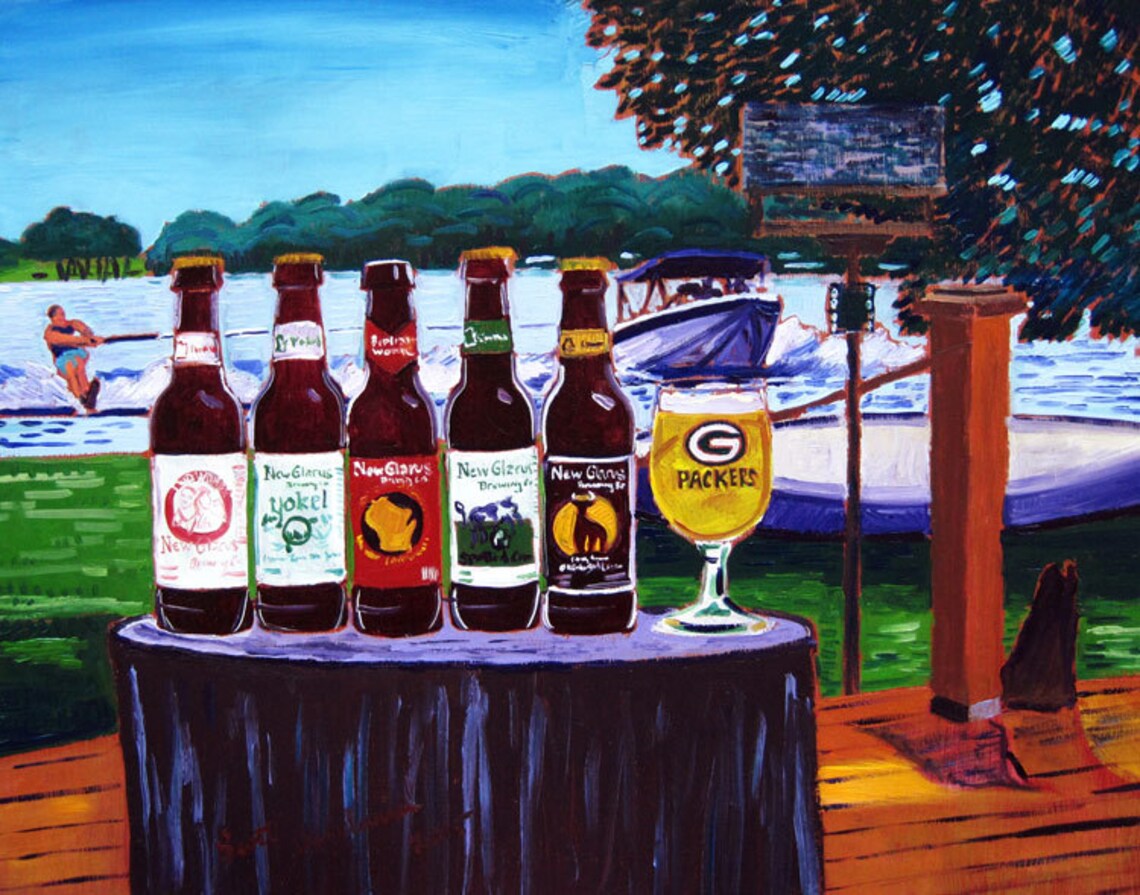 Green Bay Packers Gift New Glarus Brewing Spotted Cow Beer Etsy