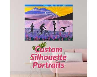 Custom Silhouette Portrait by Alaskan Artist Scott Clendaniel