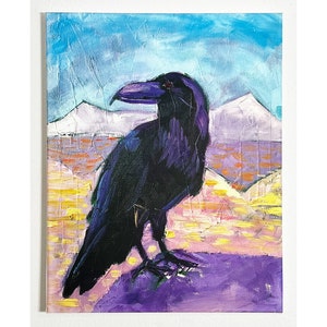 Raven Print by Alaskan Artist Scott Clendaniel