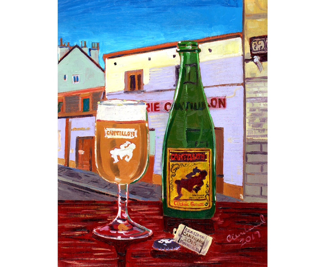 カンティヨン　看板　ベルギービール カンティヨン クラシック グーズ、ベルギービールアート
