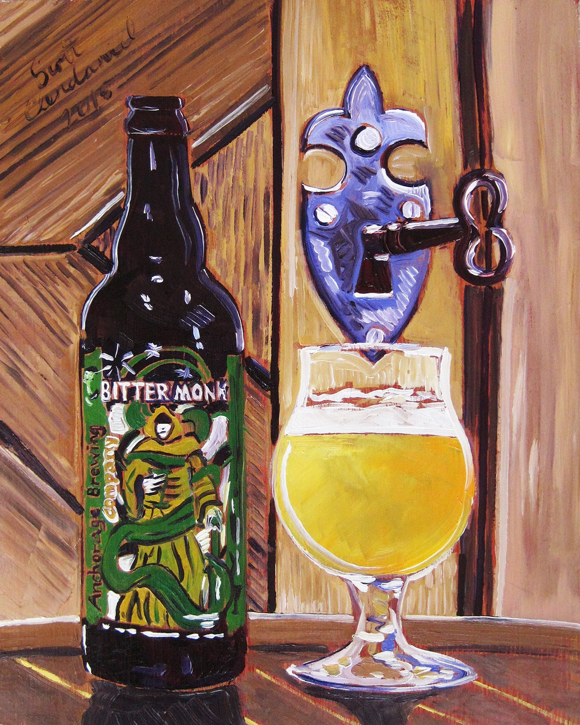 Anchorage Brewing Bitter Monk IPA Anniversary Craft Beer Etsy