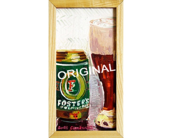 Goed doen Fahrenheit het spoor FOSTERS Beer Painting Australië Bier Kunst Australische Gift | Etsy  Nederland