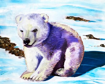 原画 『 異世界散歩 』アクリル水彩 絵画 くま 熊 イラスト アート 原画 『 異世界散歩 』アクリル水彩 絵画 くま 熊 イラスト