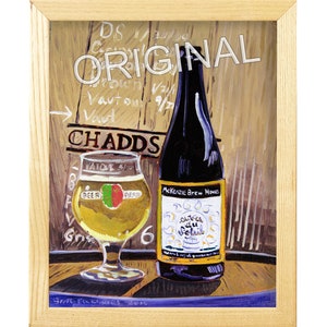 Cuvee Du Soleil Grisette, McKenzie Brew House, Art for Men, Pennsylvania Sour Beer, Gift for Beer Lover, Chadds, Gift for Him, Bar Beer Art
