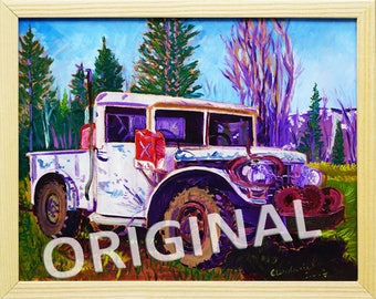 Military M37 Dodge Truck, Gift for Auto Mechanic, Antique Alaska Truck Gift for Him, Gift for Husband, McCarthy, Jason Lobo, Edge of Alaska