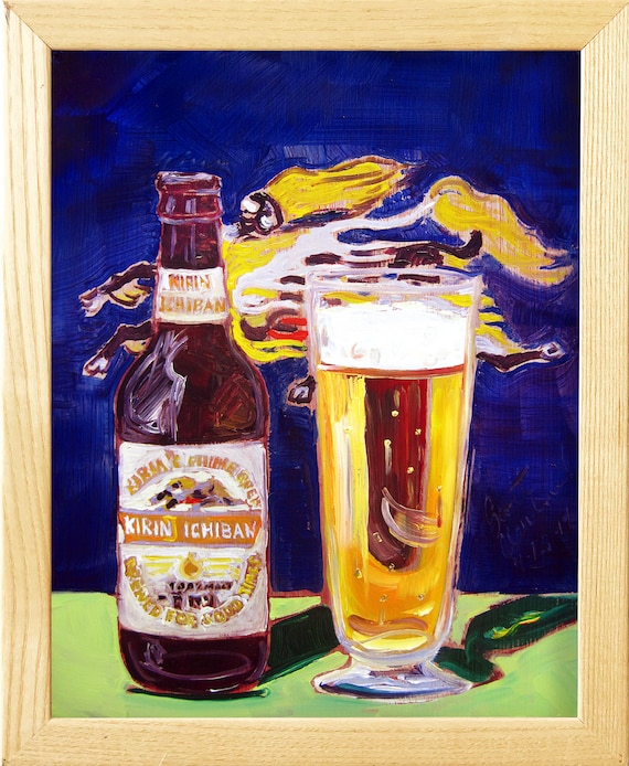 Kirin Ichiban, Japanese Art, Japan Beer Painting, Dining Room