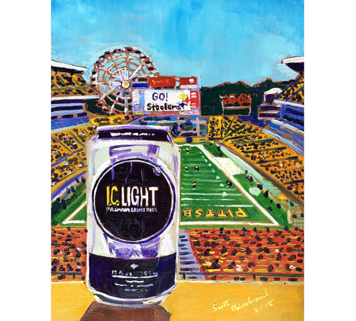 Iron City Light Beer Steelers Gifts Pittsburgh Brewing Etsy