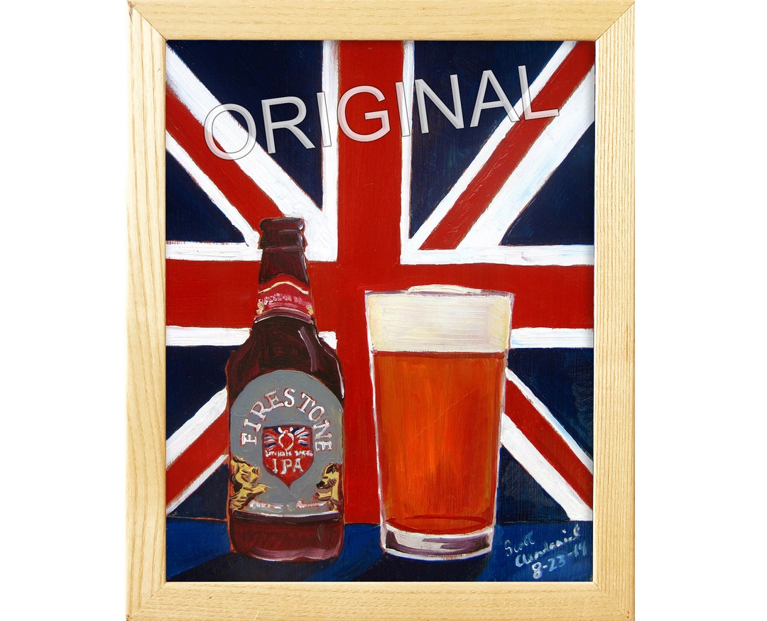 Union Jack IPA, Firestone Walker Brewing, Beer Painting Gift for
