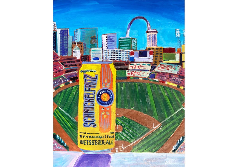 St. Louis Cardinals Busch Stadium Missouri Beer & Baseball | Etsy