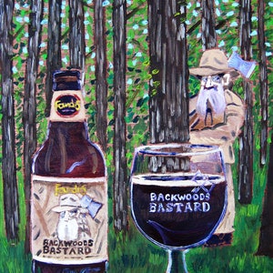 Custom Beer Painting Made to Order, Personalized Beer Gift for Him, Art for Men, Beer Anniversary Gift for Husband, Present for Boyfriend image 7