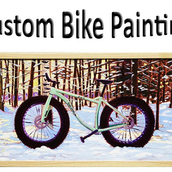 Custom Anniversary Bike Gift Ideas For Him Reference: Bicycle Painting