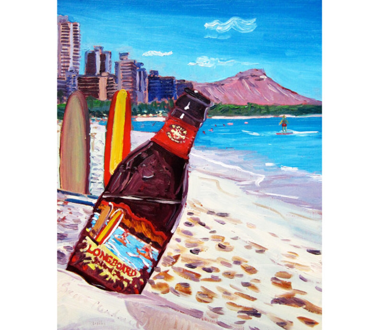 Kona Brewing Longboard Island Lager Hawaii Beer Poster Etsy