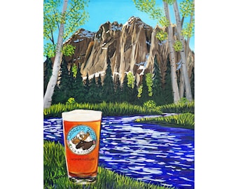 Moose's Tooth Beer Print by Alaskan Artist Scott Clendaniel