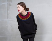 SALE Fringe Primary Yoke Sweatshirt