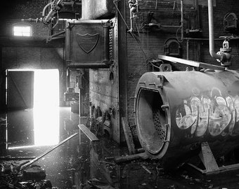 Inside the Boiler Room -- Silver Gelatin Photography Print