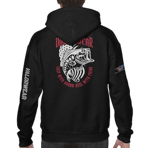 ValorWear &quot;Cast with Honor, Reel with Pride&quot; – Unisex Heavy Blend Hoodie (Dark Version)
