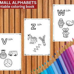ABC Baby Shower Coloring Book: A-Z Alphabet Learning Game (Printable)