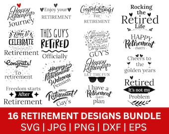 Retired 2025 SVG: Retirement Saying, Cricut & Silhouette (Digital Download)