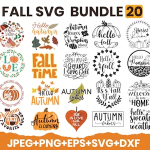 Ultimatives Herbst SVG-Bundle, Herbst SVG-Dateien, Herbst rundes Zeichen SVG, Halloween-Svg-Dateien, Herbst-Svg-Bundle, SVG-Datei
