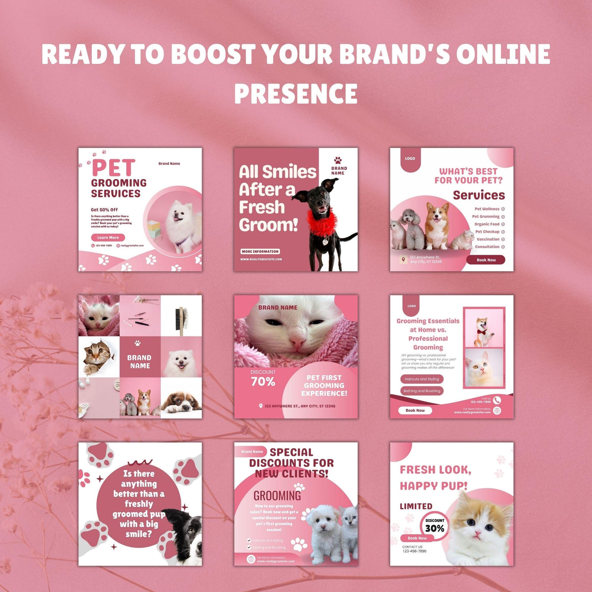 Pets Instagram Post Template | Pet Instagram Story Template | Social ...