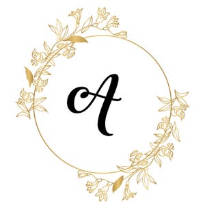 Floral Split Monogram SVG - Png, Eps, Jpeg, Dxf, Flower Monogram Clipart, Floral Letter, Alphabet Bundle, Floral split name, Flower alphabet