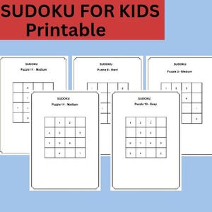 Sudoku Puzzle Book: Easy to Hard Printable Games (PDF)