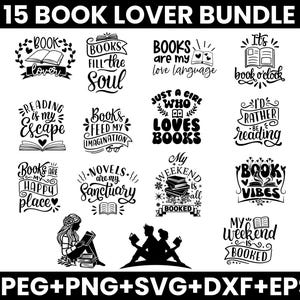 Reading Bundle designs SVG, Floral books svg, Book lover svg bundle, Books bundle svg, Pile of books bundle svg, Book dragon svg