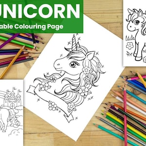 Unicorn Coloring Pages, Unicorn Coloring Pages for Kids, Printable Coloring Pages, Kids Coloring Pages, Girls Coloring Pages, Unicorn Sheets