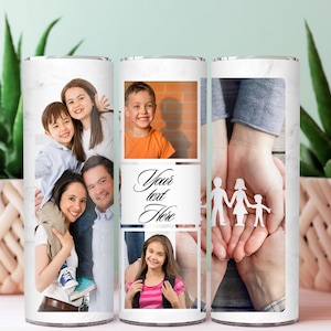 Benutzerdefiniertes Foto Tumbler Wrap Bundle: 20 Unzen Sublimationsdesign (PNG Digital Download)