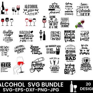 Alcohol SVG Bundle, Funny Flask Sayings, Whiskey Quotes, Drinking Sarcasm, Flask SVG Designs, Funny Alcohol Sayings, Whiskey Glass, Drunk
