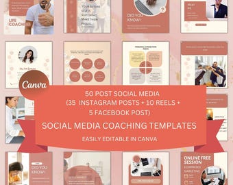 Szablony Canva do mediów społecznościowych: posty na Instagramie i Facebooku (do pobrania w formacie PDF)