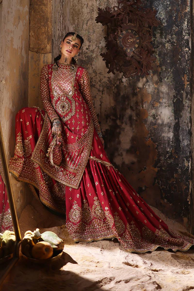 Pakistani Red Bridal Dress - Etsy