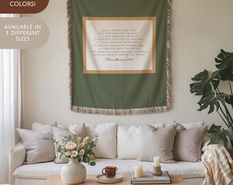 Woven Blanket Cozy Throw Boho Decor Living Room Textured Throw Gift For Mom Housewarming Gift Bedroom Decor Stadium Blanket Camping Throw