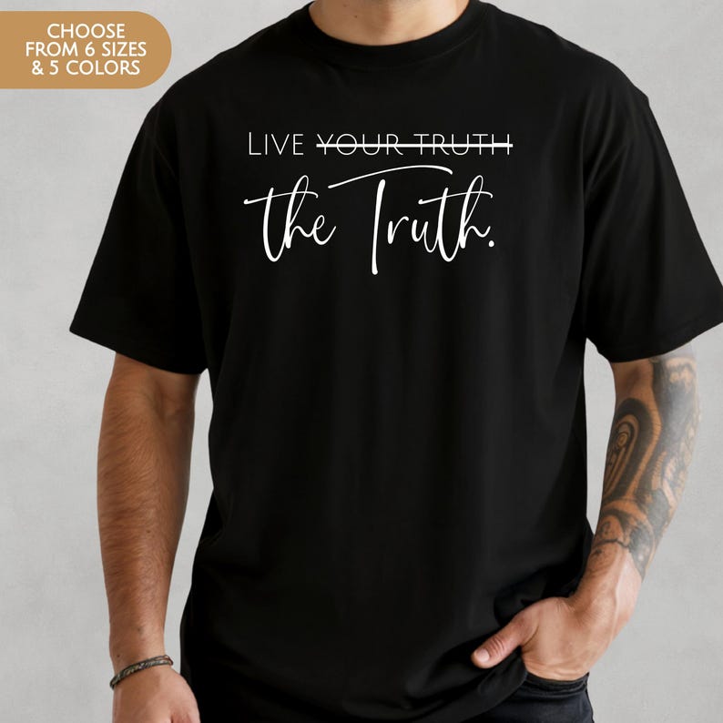 Christian Message Tshirt Trendy Design Biblical Truth Inspired Clothing Soft Comfortable Tee Women Faith Statement Social Media Popular