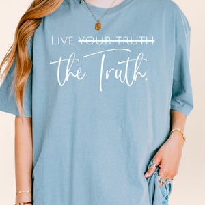 Christian Message Tshirt Trendy Design Biblical Truth Inspired Clothing Soft Comfortable Tee Women Faith Statement Social Media Popular