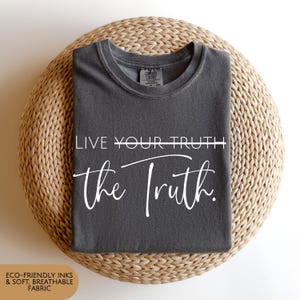 Christian Message Tshirt Trendy Design Biblical Truth Inspired Clothing Soft Comfortable Tee Women Faith Statement Social Media Popular
