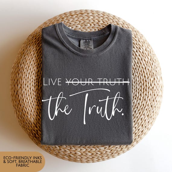 Christian Message Tshirt Trendy Design Biblical Truth Inspired Clothing Soft Comfortable Tee Women Faith Statement Social Media Popular