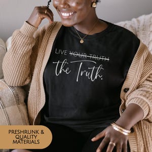 Christian Message Tshirt Trendy Design Biblical Truth Inspired Clothing Soft Comfortable Tee Women Faith Statement Social Media Popular