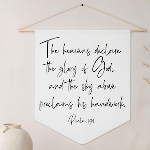 Bible Verse Nursery Pennant Christian Baby Room Decor Psalm Wall Banner Kids Neutral Scripture Wall Decor Gift for Moms Baby Gift for Her