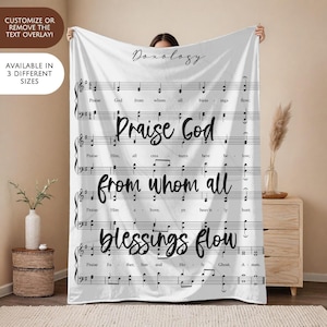 Coperta musicale cristiana Coperta dossologica Divano per le Scritture Sala di culto Studio biblico Regalo Apprezzamento per il pastore Presente Leader della chiesa Musicista