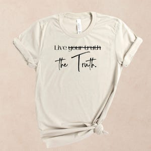 Christian Truth Shirt for Women Bible Verse Tee Faith Based T Shirt Christian Apparel Gift for Church Bible Study Group