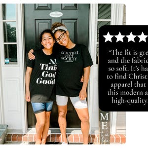 Christian Message Tshirt Trendy Design Biblical Truth Inspired Clothing Soft Comfortable Tee Women Faith Statement Social Media Popular