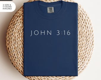 Customized Scripture Your Own Text Minimalist Faith Custom Font Tee Comfort Colors 1717 Millennial Mama Religious Present Gospel Apparel
