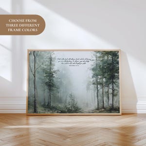 Proverb Frame Bible Verse Art Framed Canvas Scripture Print Wall Hanging Religious ...