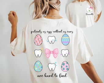 Funny Dental Easter Shirt: Comfort Colors Dentist Tee
