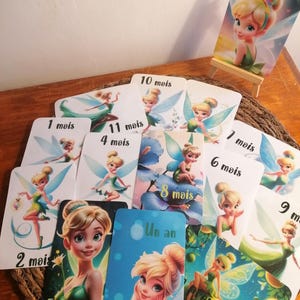 Cartes étapes bébé La fée clochette _ Disney _ lot de 14 cartes