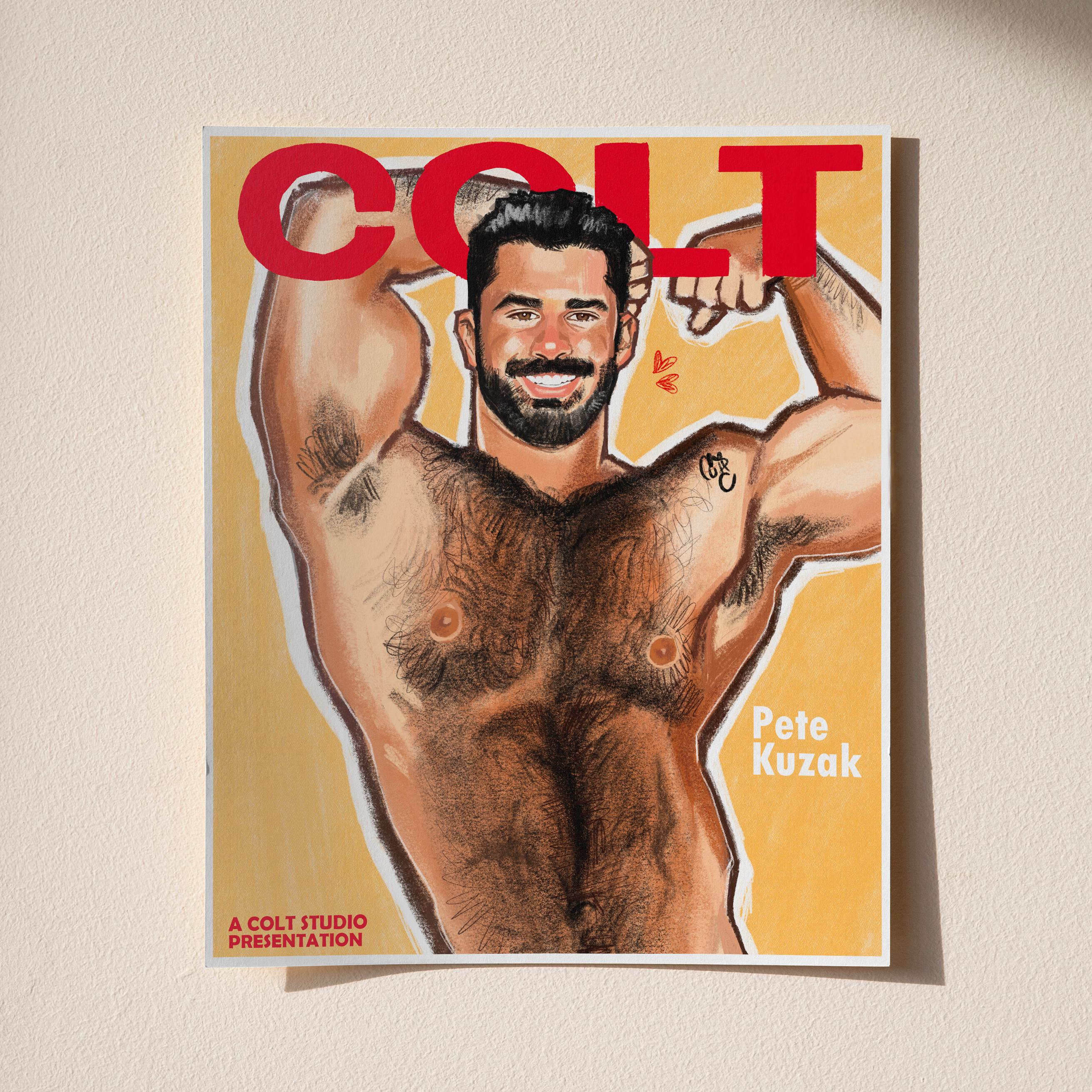 Pete Kuzak Colt Vintage Gay Magazine Illustrated - Printed Posters